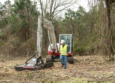 mini excavator brush cutter rental|excavator mounted brush cutters.